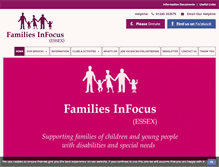 Tablet Screenshot of familiesinfocusessex.org.uk